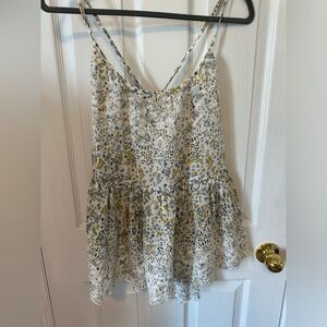 Free People Lacey floral tank.